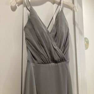 Gray long dress